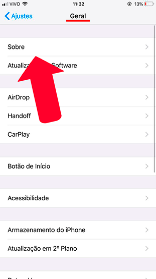 prints das telas para saber o mac em dispositivos IOs